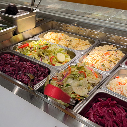 Ensaladas steam table